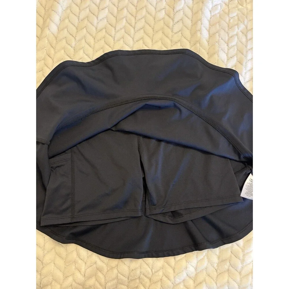 Tommy Bahama Active Black Ruffle Skort Tennis Golf Athletic Skirt Skort XS